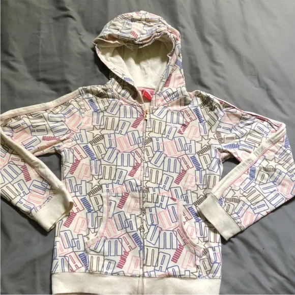 🐾PUMA GIRLS XL MATCHING PANT AND HOODIE SET